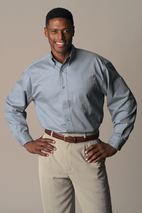 Twill shirts in 100% cotton and blends. Big and tall sizes.
